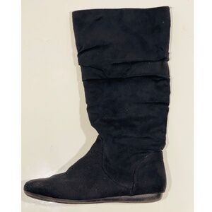 Rampage Korrie Black Suede Mid-Calf Women's Boot, Size 7.5